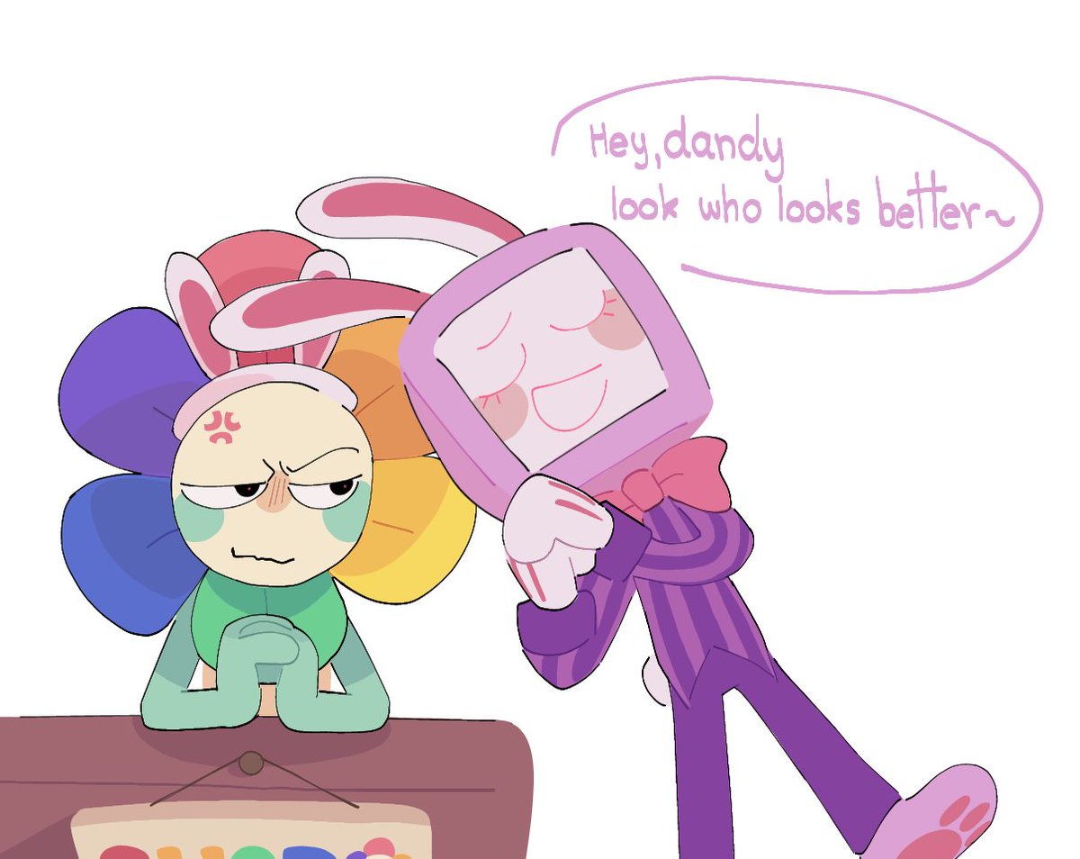 dream_theartist's tweet image. Stupid bunny
#dandysworldvee