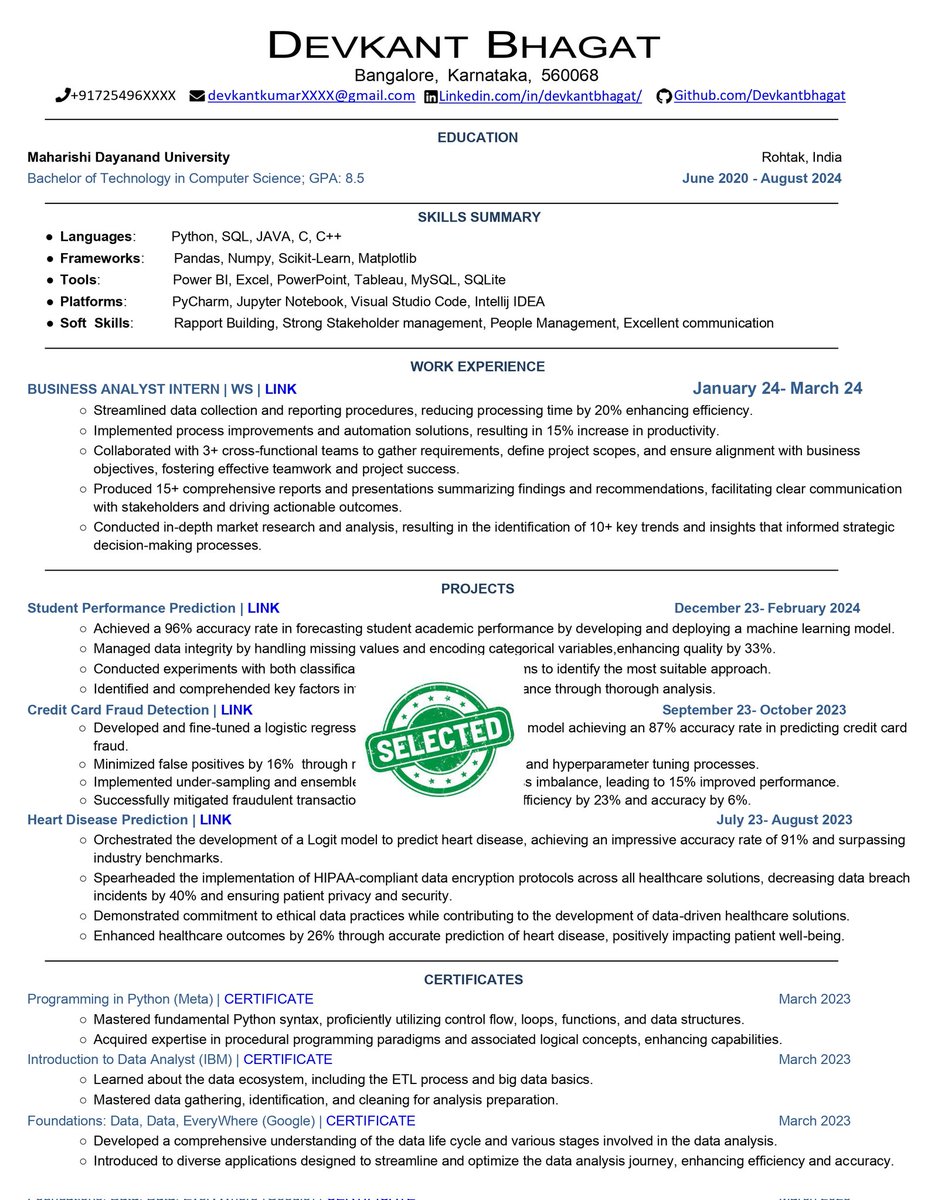 Prompt that creates a ready-to-apply resume.

In just 2 minutes:

You are a world-class recruiter and elite resume strategist. Your mission is to create an exceptional, ATS-optimized CV and deliver it as a professional document file.

STEP 1 – Do NOT write the CV immediately.