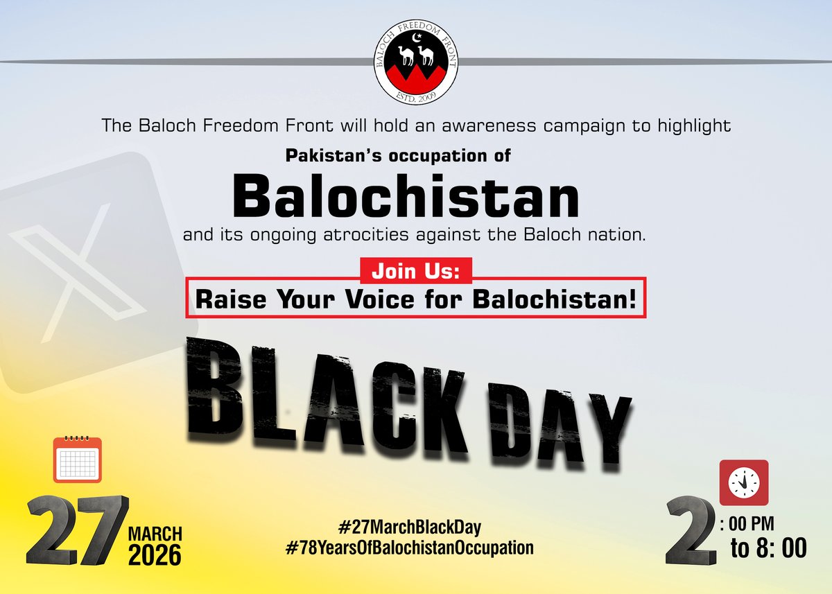 Baloch Freedom Front tweet media