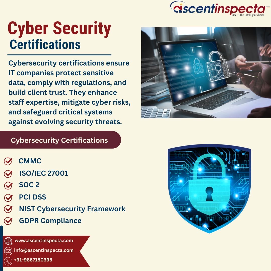 InspectaAscent's tweet photo. Our Cybersecurity Certifications:
Cmmc
Iso 27001
Soc-2
GDPR
NIST

#cybersecurity #gdpr #soc2 https://t.co/d8pj1Fqdd4