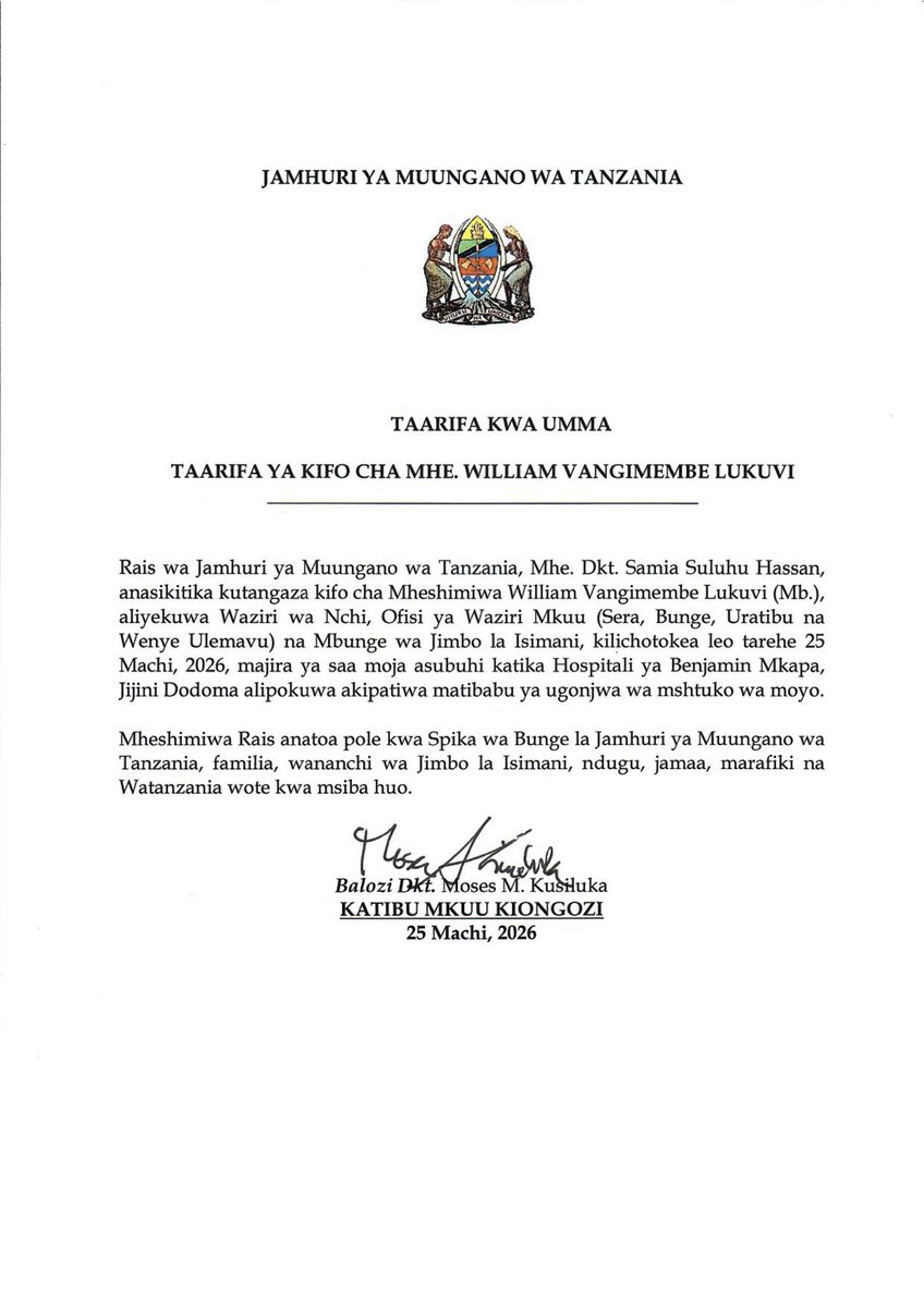 ikulu_Tanzania tweet media