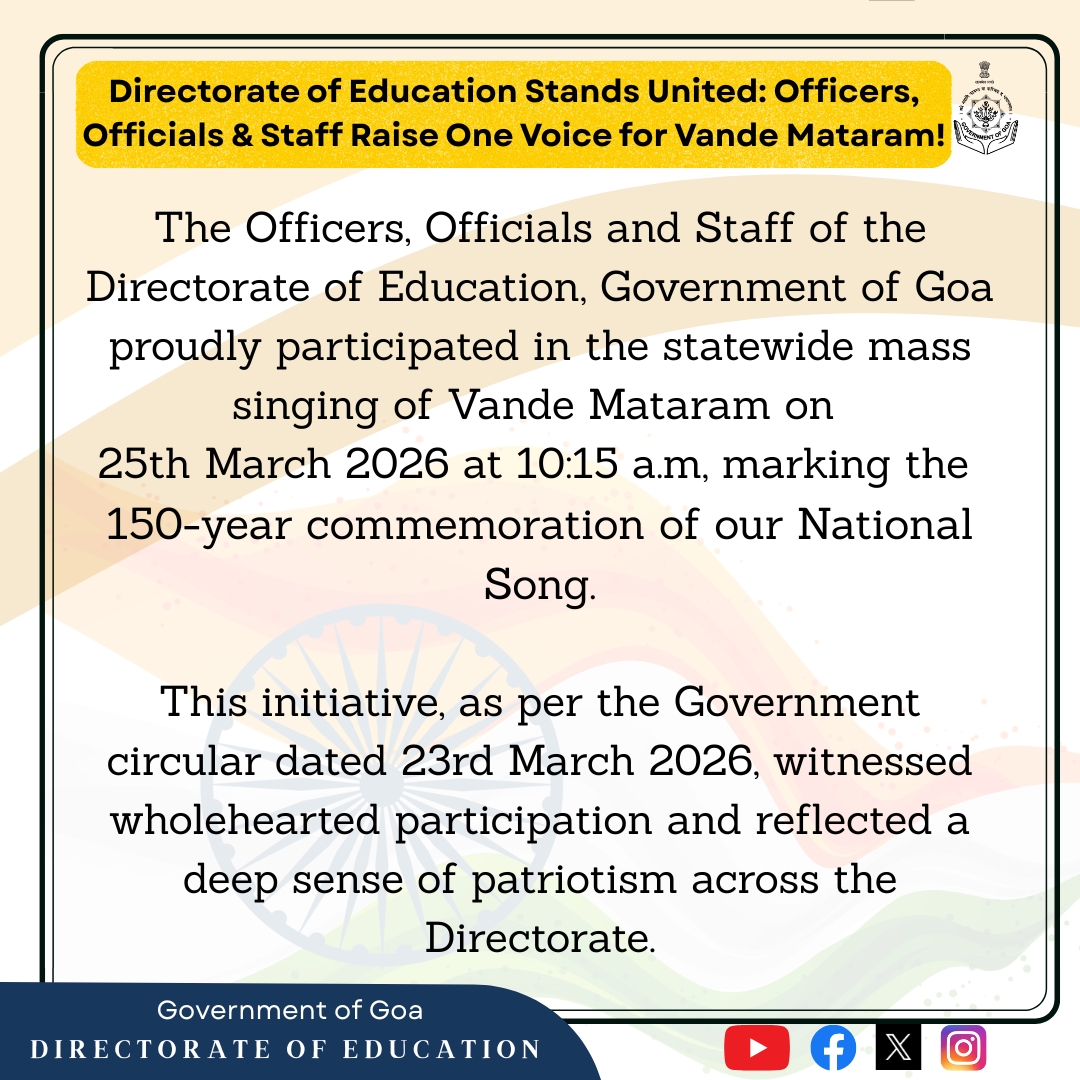Directorate of Education, Goa tweet media