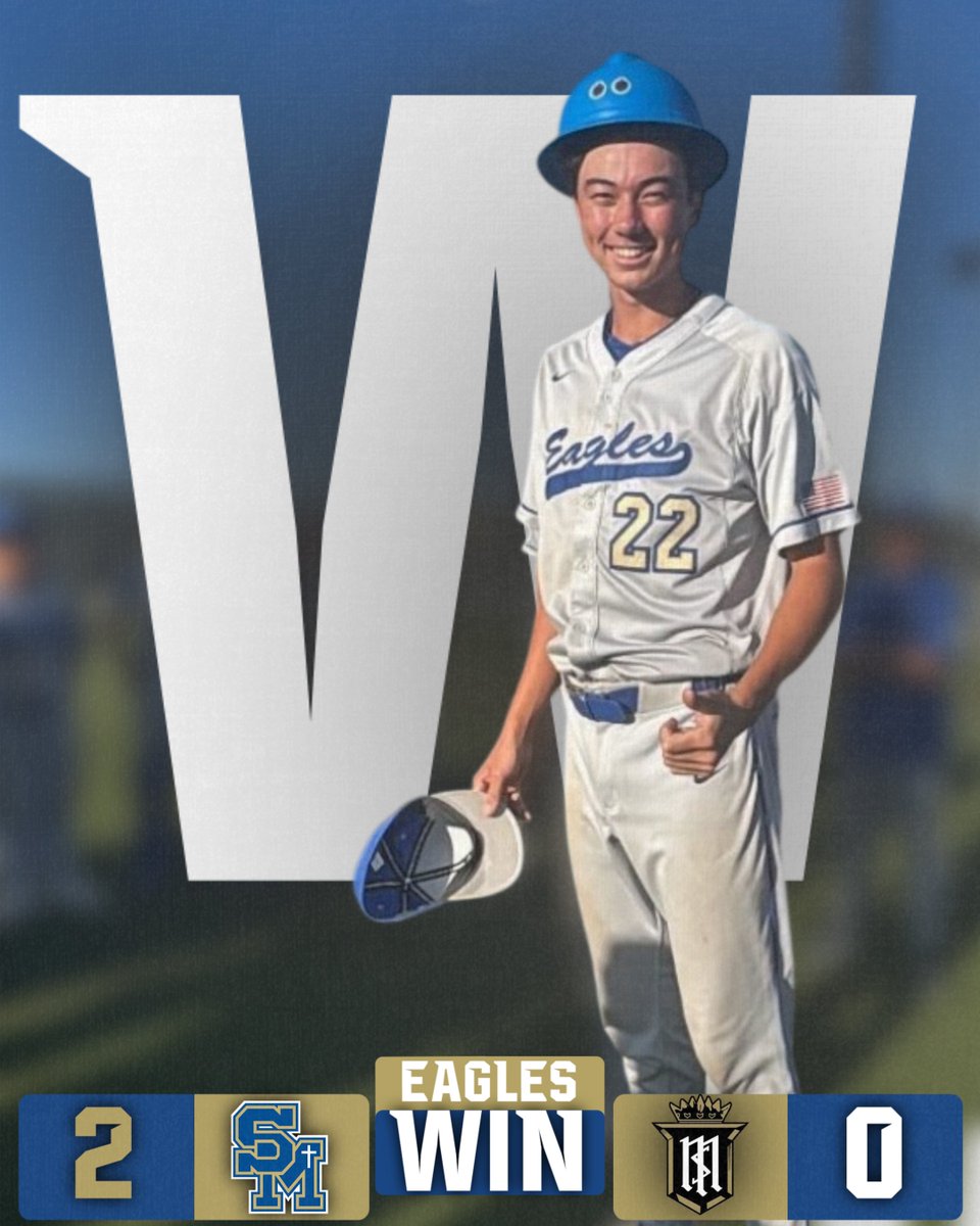 SMCHSBaseball's tweet photo. EAGLES DUB 🦅⚾️
W - #tylergeorge 7.0 IP/ 4 Ks/ 0 R
#tylergeorge 2-3/ HR/ 2 R/ 2 RBI
#wingmen | #wearesm https://t.co/fa4MI5CewH