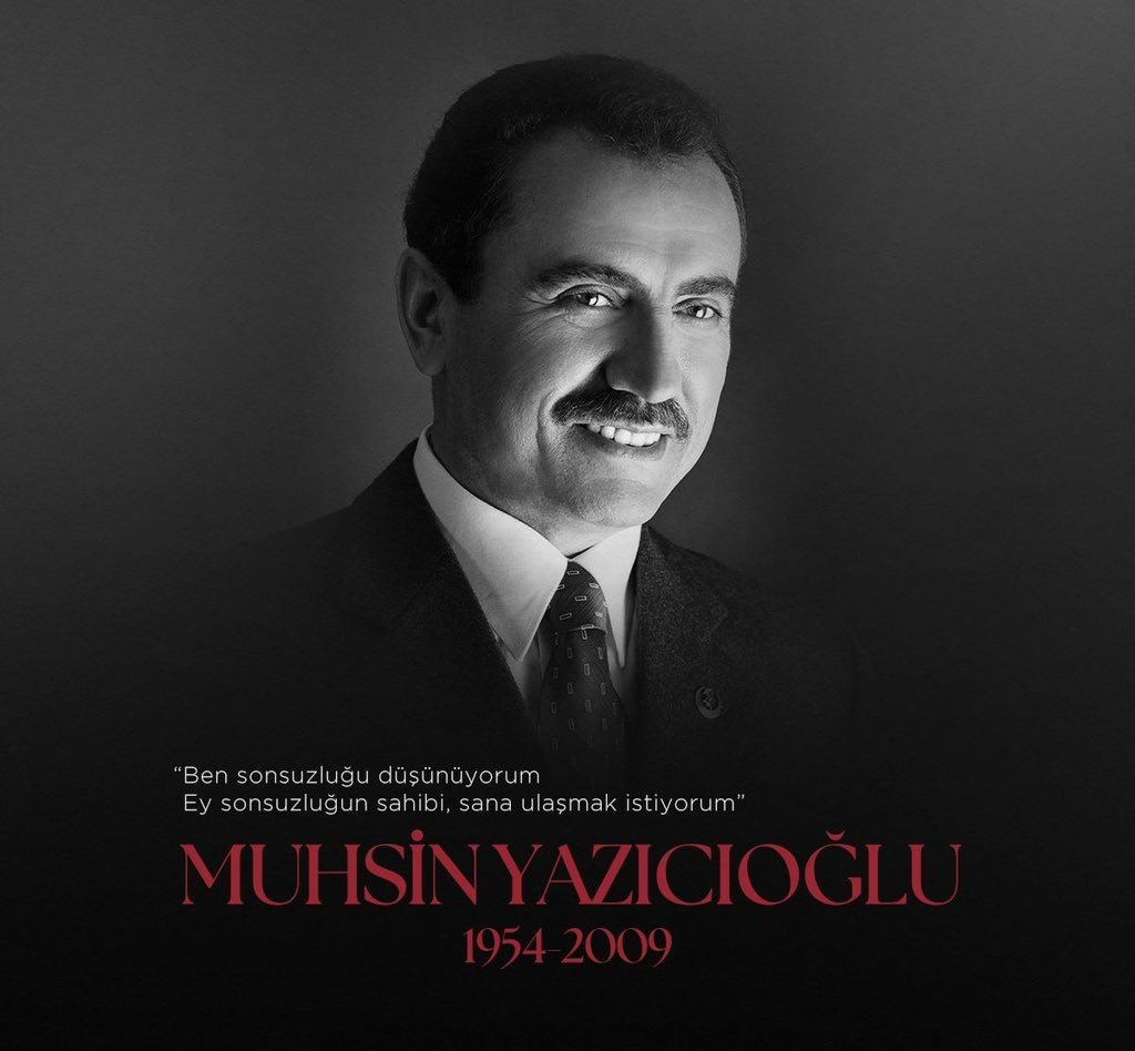 Büyük Birlik Partisi'nin Kurucu Genel Başkanı, Büyük Dava Adamı, ülkesine ve milletine sevdalı Lider merhum Muhsin Yazıcıoğlu'nu vefatının 17. yıldönümünde saygı ve rahmetle yad ediyorum. 

Ruhu şad, mekanı cennet olsun inşallah.