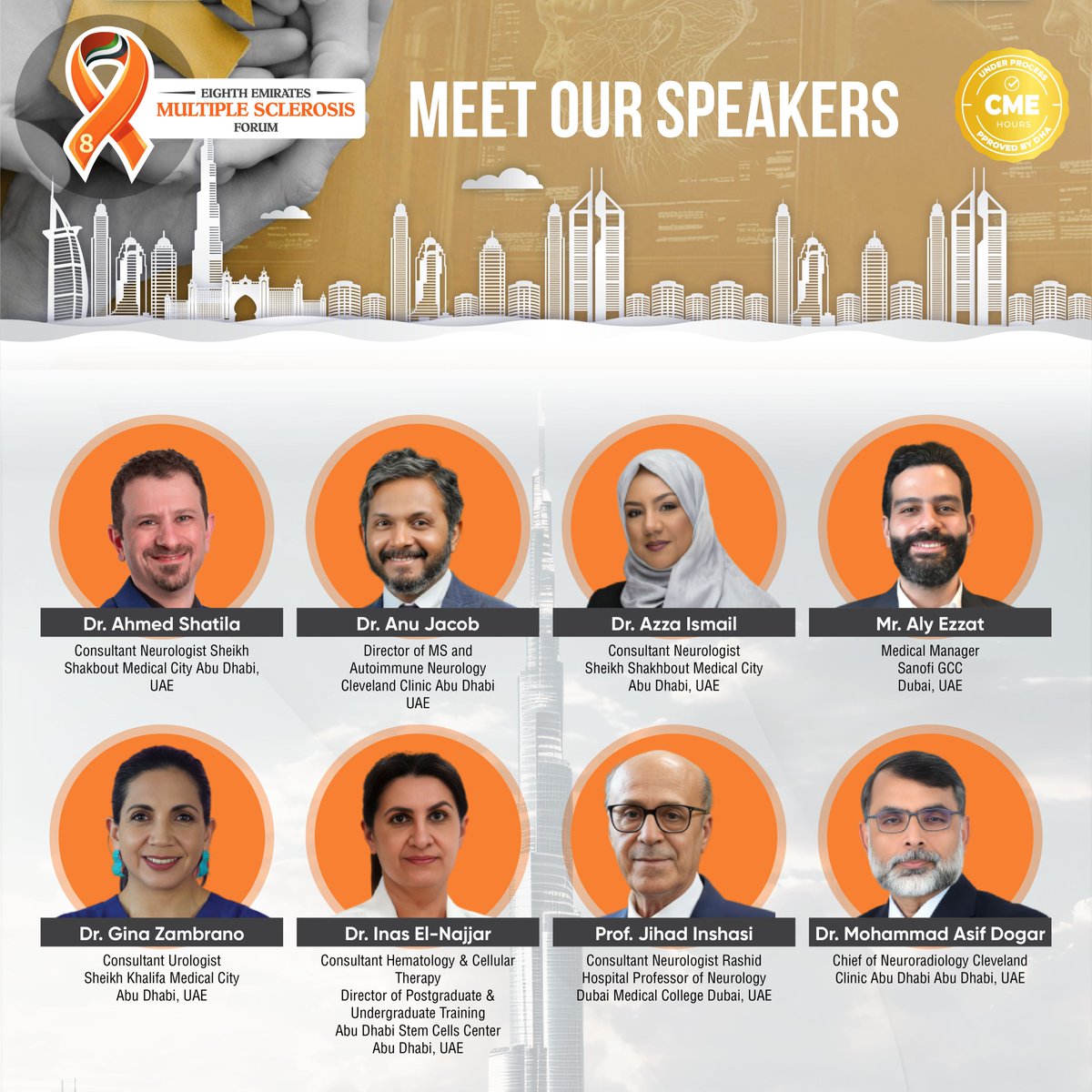MCO_UAE's tweet photo. Behind every great event are voices that inspire.

Registration Link: https://t.co/vUOQriPmYP

Meet the experts joining the 8th Emirates Multiple Sclerosis Forum, bringing real experience, clinical insights, and meaningful discussions to the stage.

#MultipleSclerosis #MSCare https://t.co/ENbazGCN65