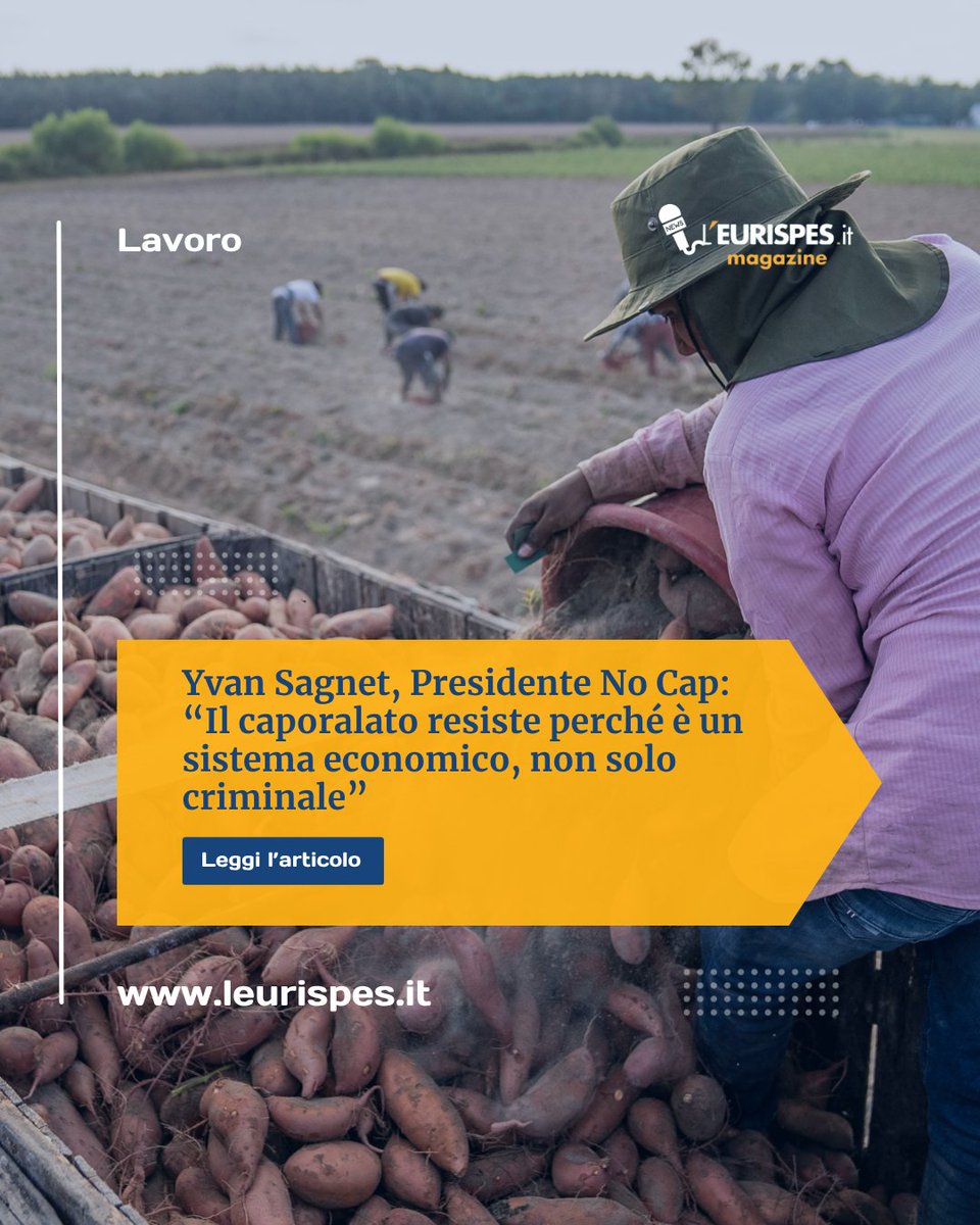 LEurispes's tweet photo. A quindici anni dallo sciopero storico di Nardò, il fondatore di #NoCap, #YvanSagnet, racconta quanto è cambiato, e quanto resta ancora da fare nella lotta allo #sfruttamento nei campi. 

Leggi l'intervista sulla nostra rivista al link
https://t.co/UxD9jtwv9X https://t.co/e1aDXdHKSU