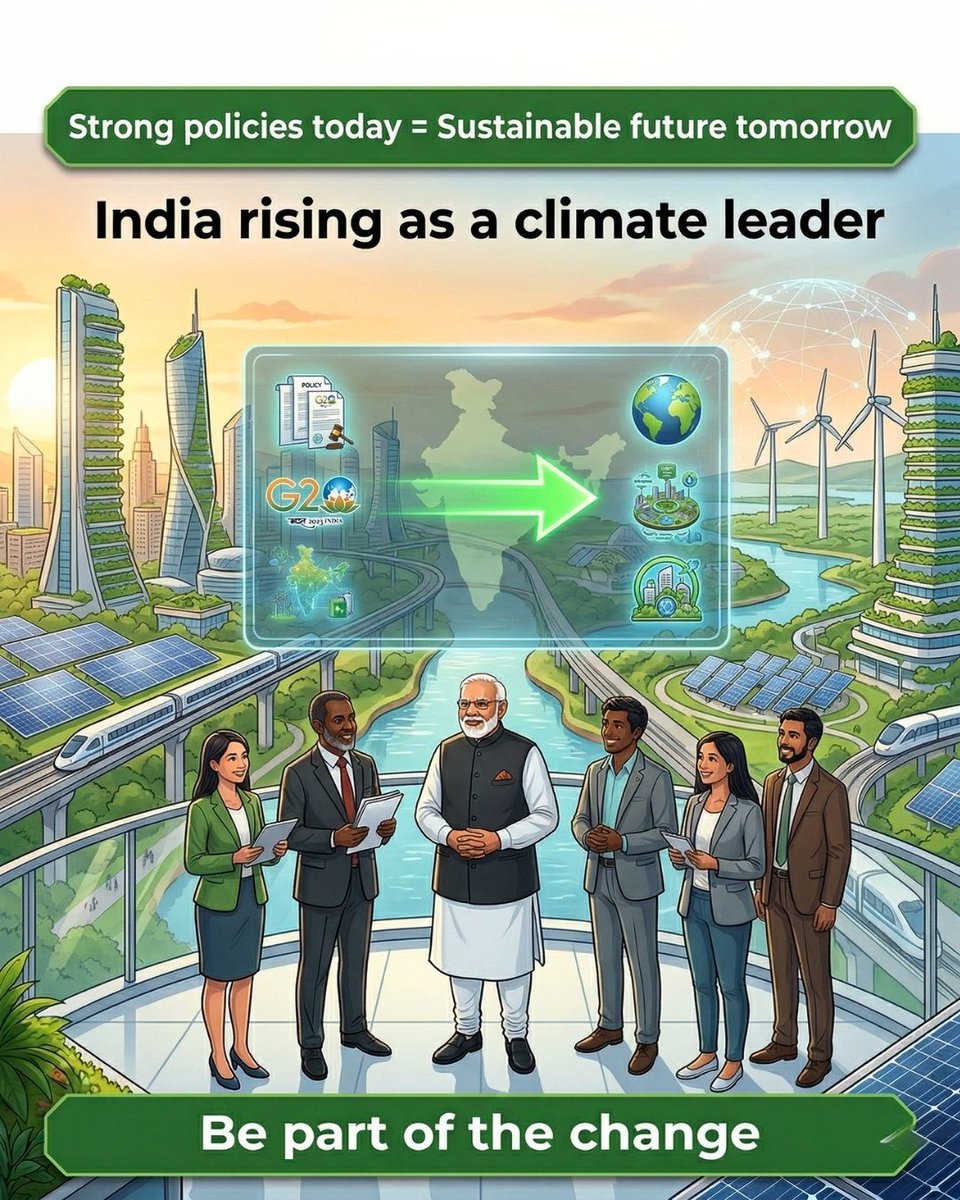 envirocare4you's tweet photo. India is stepping up as a global climate leader

Through platforms like the World Sustainable Development Summit, it’s driving conversations on policy, sustainability &amp; climate action.

Strong dialogue today = Sustainable tomorrow

#Climate #IndiaForClimate #Sustainability #WSDS https://t.co/P8EtDn1Ynn