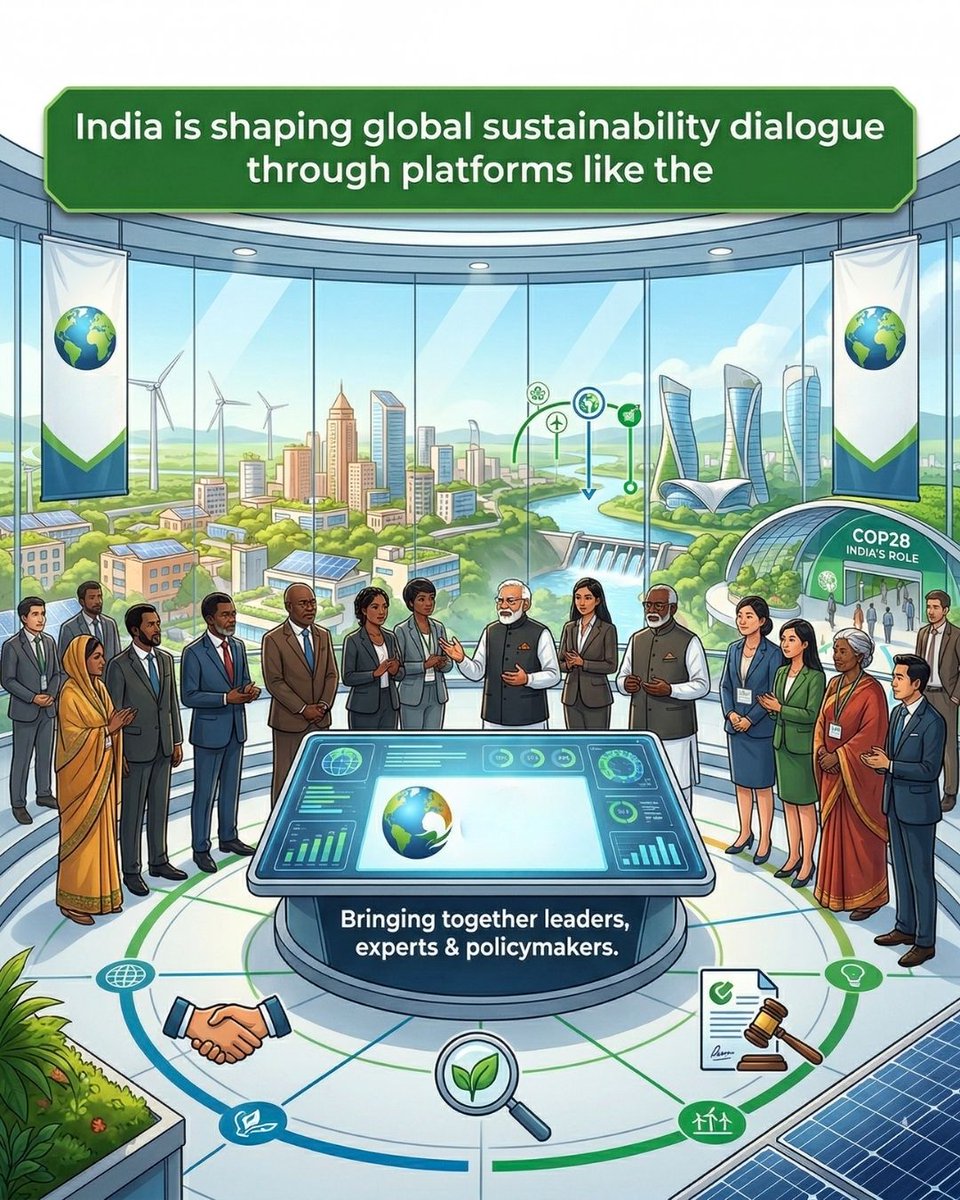 envirocare4you's tweet photo. India is stepping up as a global climate leader

Through platforms like the World Sustainable Development Summit, it’s driving conversations on policy, sustainability &amp; climate action.

Strong dialogue today = Sustainable tomorrow

#Climate #IndiaForClimate #Sustainability #WSDS https://t.co/P8EtDn1Ynn