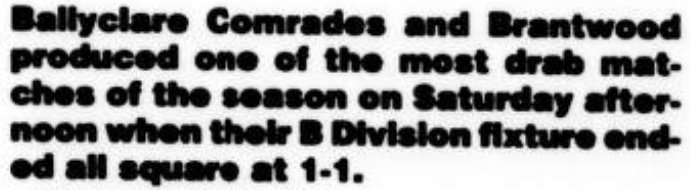 Ballyclare Comrades History tweet media