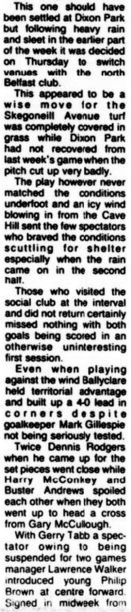 Ballyclare Comrades History tweet media