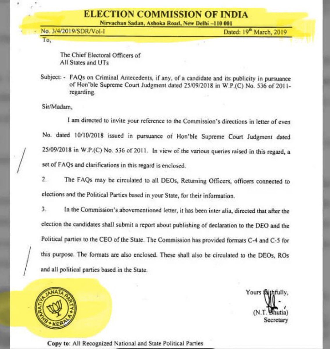 NilanjanDasAITC's tweet photo. Grateful to @ECISVEEP for inadvertently confirming that it operates under BJP’s thumb. 
Takedown notices are welcome. https://t.co/vIzWqrsHXc