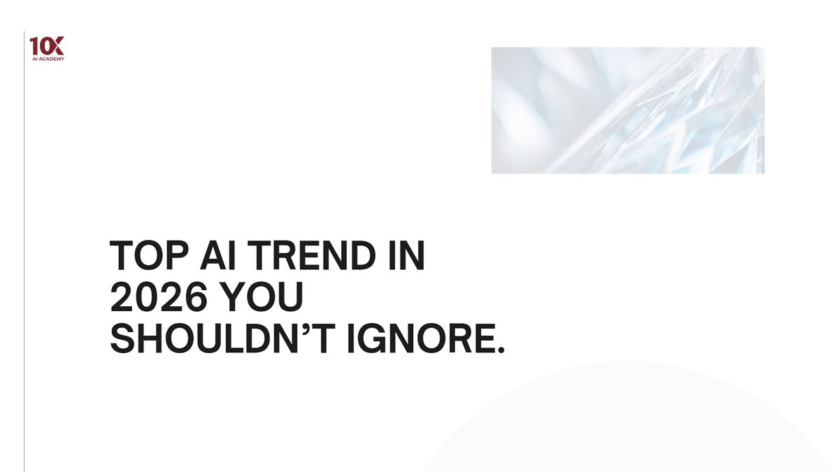 10xai_academy's tweet photo. AI is already part of how we work, automate tasks, create content, and shape our decisions.
You donโt need to know everything, but learning how to use it, even little by little, can change how you work.
#10xAI #AITrends #FutureOfWork #TechInBusiness https://t.co/pCg67I4rx9