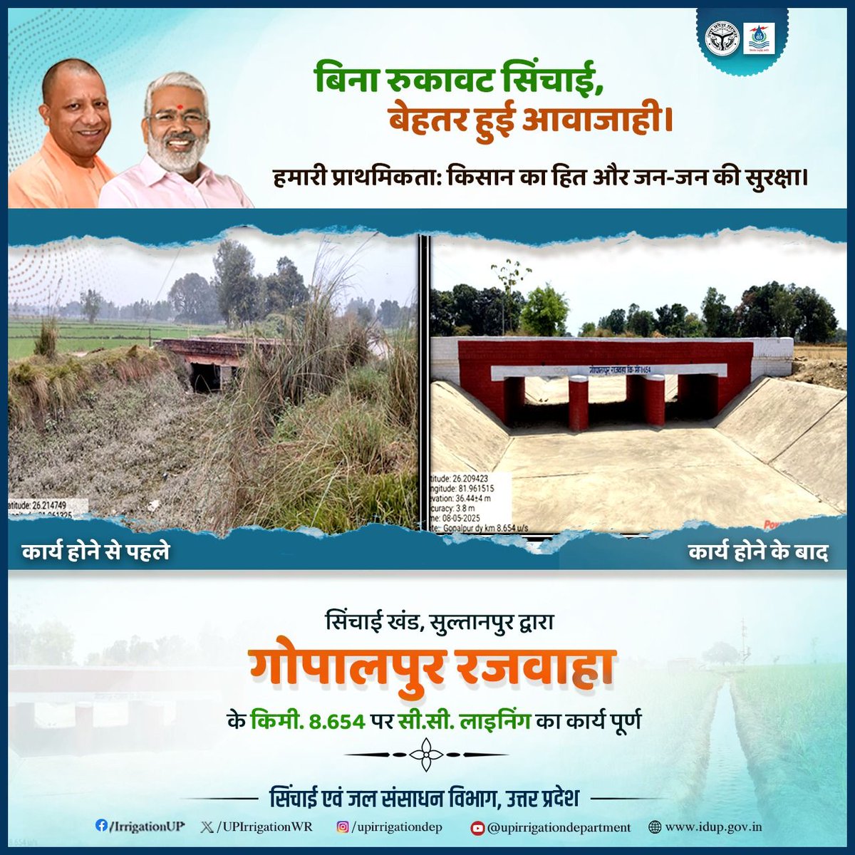 Irrigation & Water Resources Department, UP tweet media