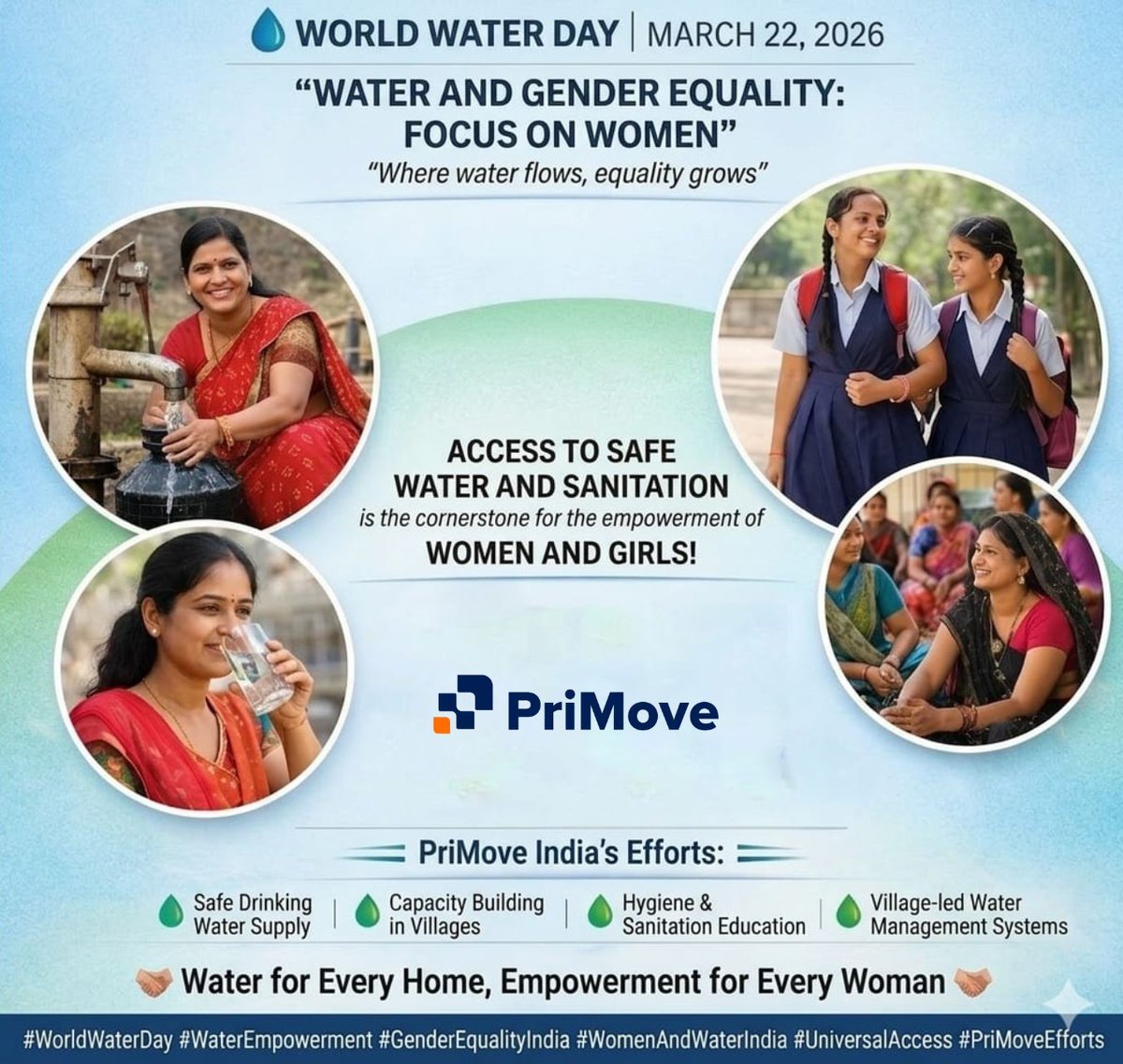 PriMove_'s tweet photo. PriMove reaffirms its commitment to building a water-secure future. 
Water is at the heart of sustainable development, &amp; at #PriMove , we actively work towards strengthening water infrastructure and management systems. 
#WorldWaterDay #WaterManagement #Sustainability https://t.co/hulk3bgRhB