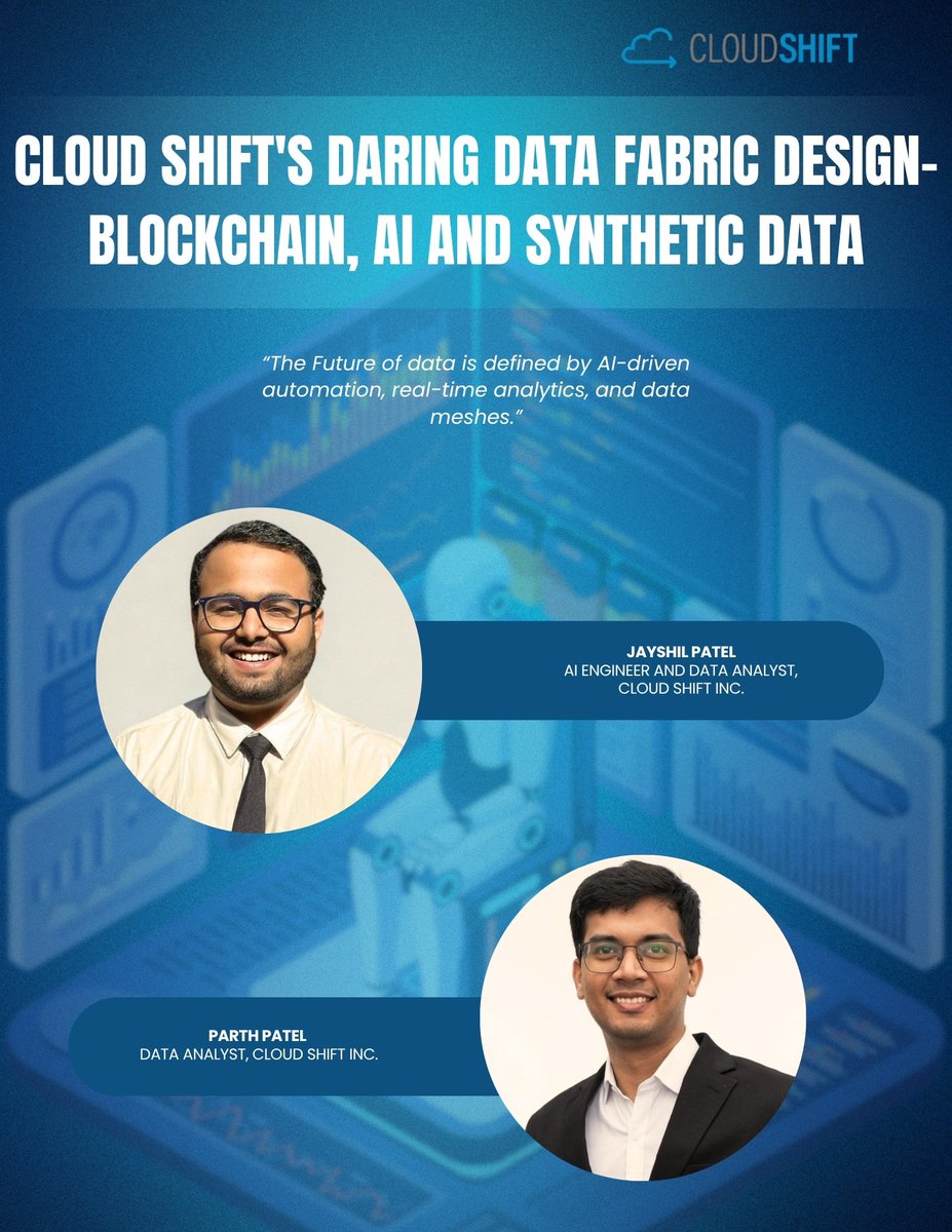 Cshift2019's tweet photo. Too much data, not enough insight?

Cloud Shift is building a smarter data fabric with AI + Blockchain.

Faster answers. Better decisions.

#CloudShiftInc #AI #Blockchain #Data https://t.co/q9KoCVUjKN
