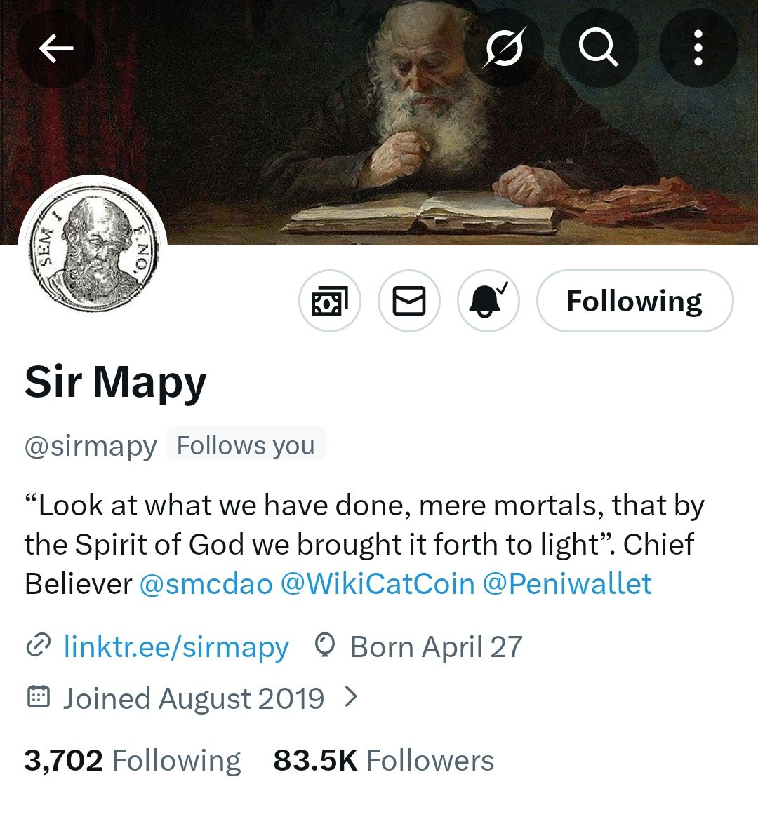 Just woke up with a follow back from one of the best and genuine builders in this space <a href="/sirmapy/">Sir Mapy</a>.

Thanks for the follow back, boss 🙏
Let's keep building 🔥🔥

GM, legends ❤️
