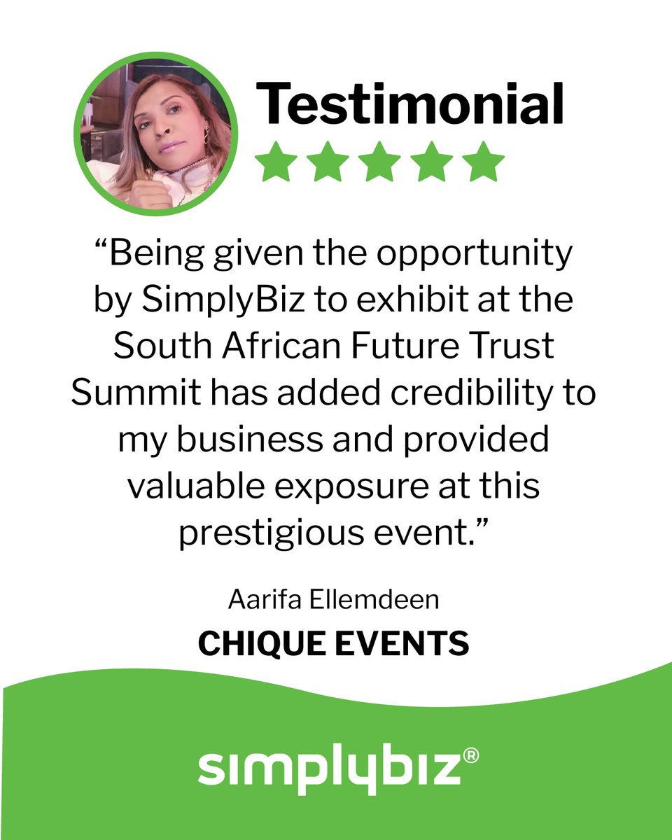 SimplybizSA's tweet image. When small businesses get the right platform, doors open. 💚 New networks. Stronger brands. Real growth.

Support Chique Events: chique-events.co.za

Ready for your next opportunity?
👉 Join SimplyBiz: simplybiz.co.za/register

#SimplyBiz #SmallBusinessSupport