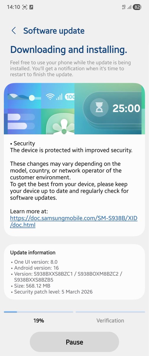 Good move <a href="/samsungID/">Samsung Indonesia</a> thanks for the timely update!! Keep it up!!

Galaxy S25 series (XID), March update. Patch level : 5 Mar 2026. BZC1.

Go and grab yours NOW!