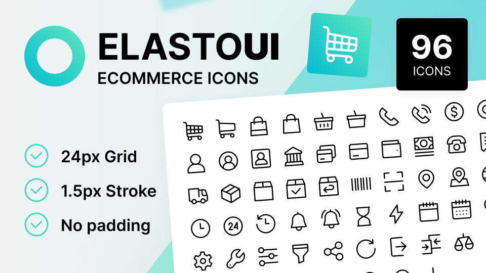 ElastoUI - Ecommerce UI Icons tweet media