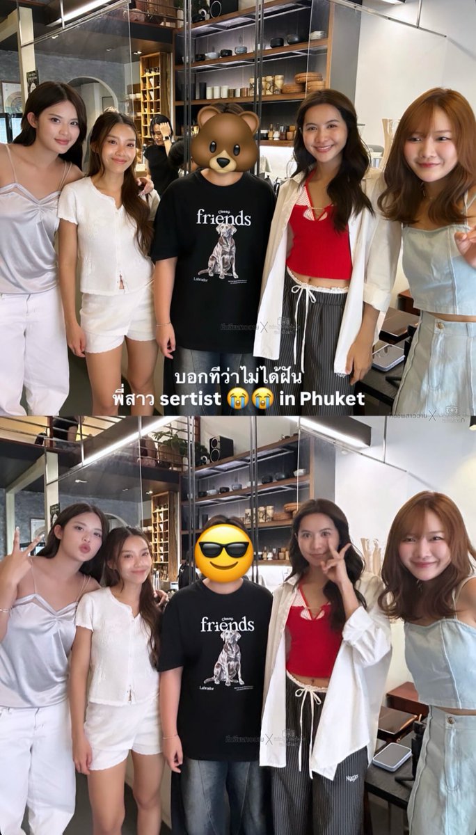 KhuenCheepSaoY's tweet photo. รุ่นน้องดวงดี ชงกาแฟอยู่(ทำงาน)เจอพี่สาวเซอติสทั้งแก็ง
”ที่ภูเก็ต“ ขิงเป็นไร่เลยรุ่นน้องเรา  😒

#NamneungMilinD #PUPÉJiradapa
#MOBYe #KaewNatruja 
#Sertist_Channel #Sertist

https://t.co/4wMxXYO9um https://t.co/DvKGnkaQ2z