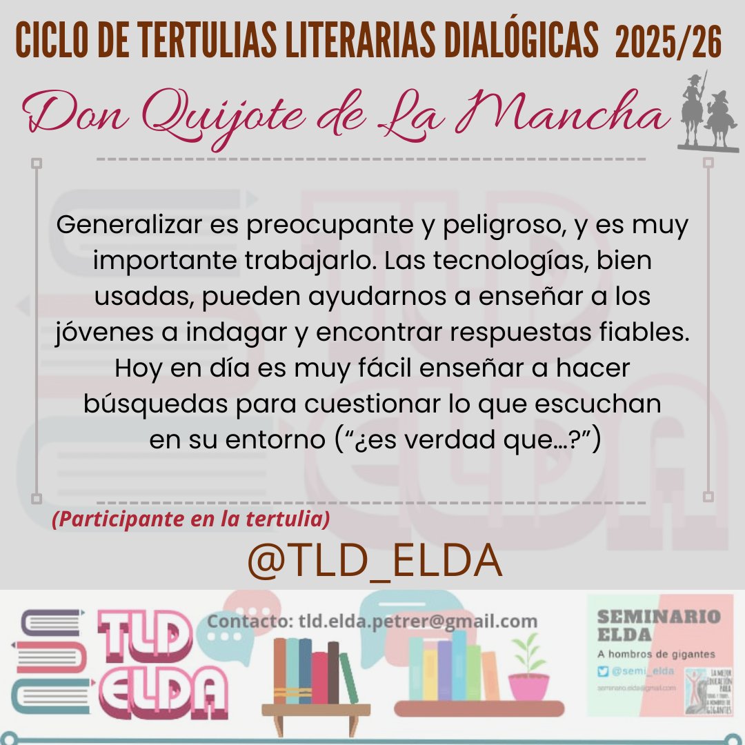Tertulias literarias dialógicas Elda-Petrer tweet media