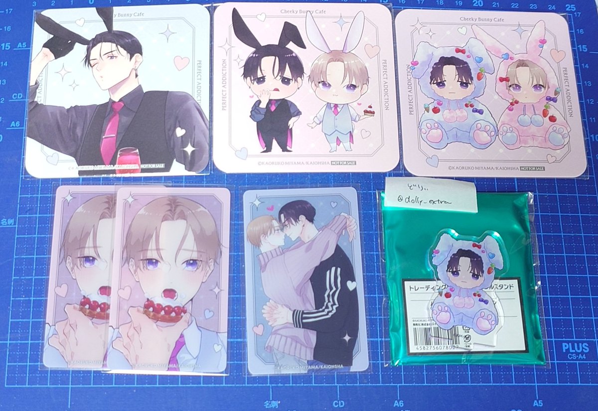 dolly_extra's tweet photo. 【交換】
コラボカフェ本舗 blanc
パーフェクトアディクション
Cheeky Bunny Cafe

ドリンクノベルティ コースター
クリアカード
ちびキャラアクリルスタンド

譲:画像1
求:画像2

・クリアカード、アクスタは買取もします
・都内手渡し/郵送

検索からもお気軽にお声掛けください🙇 https://t.co/H01od3A7NS