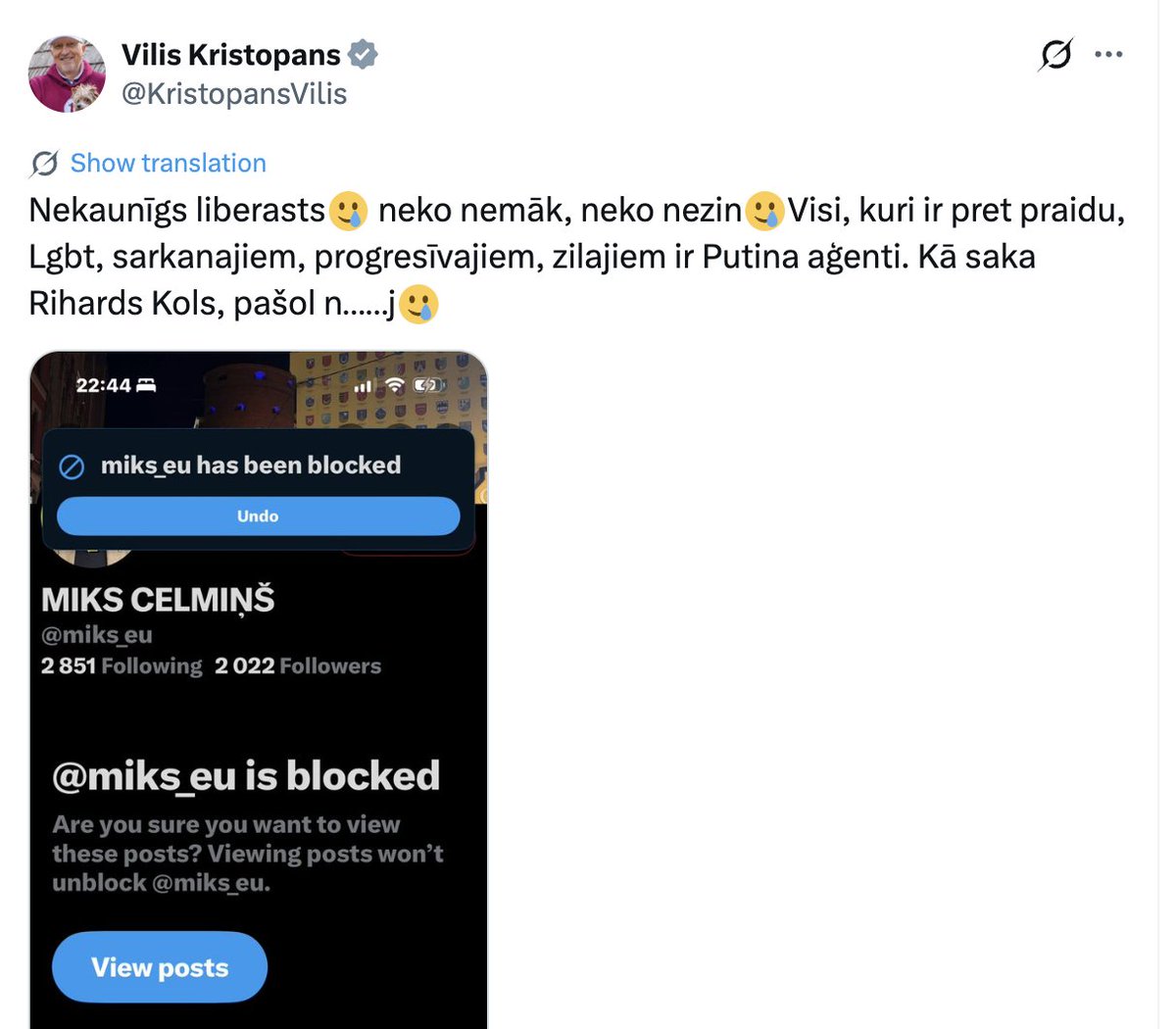 MIKS CELMIŅŠ tweet media