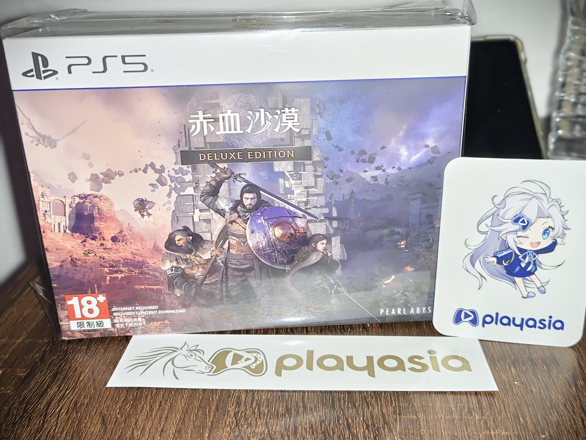 razgriz_07's tweet photo. Finally got my copy of Crimson Desert Deluxe Edition from PlayAsia. It's time to start playing the game 😌 https://t.co/ANZDS8PlcO
