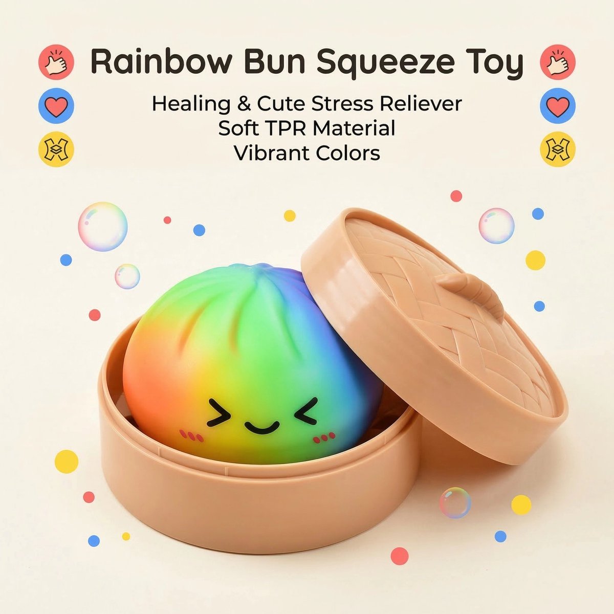 zhorya_com's tweet photo. Proven Bestseller! 🥟🌈🏆 

Our 8.5cm Rainbow Dumpling Squishy is ready for wholesale!

☁️ Real Flour-filling (Slow Rebound) 
🌈 3-Color Rainbow Spray 
🎁 Mystery Steamer Box 
🏆 Rare Gold Edition "Chase"

Inquire now: https://t.co/jezQBHFHzU

#WholesaleToys #FidgetToys #Zhorya https://t.co/OrR09wAeZx