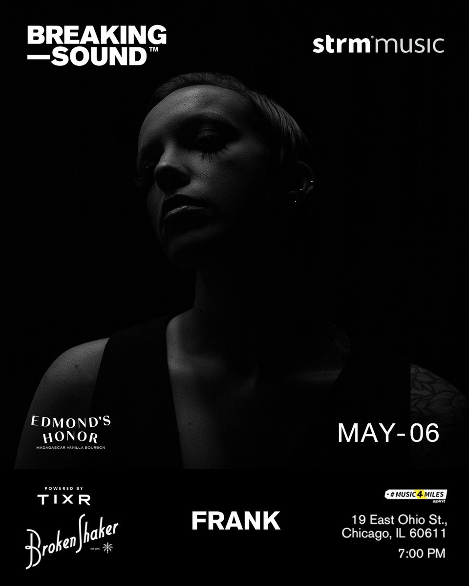 talkaboutfrank's tweet photo. HEY CHICAGO. thrilled to be doing my first ever chi performance on May 6 for @BreakingSound at @brokenshaker. tix avail now at https://t.co/mh2NWY1o6r, please come and bring all yr friends and i can't wait to meet you #music4miles @SpiritAirlines https://t.co/17xcjdqfKn
