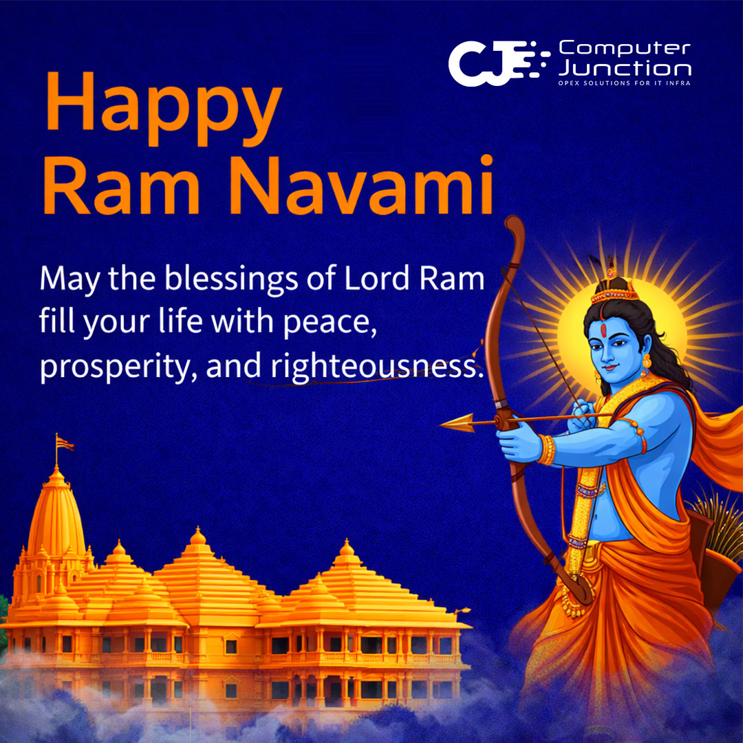 cjpl_in's tweet image. May the divine blessings of Lord Ram bring harmony, success, and positivity into your life.
Happy Ram Navami!
Choose Computer Junction for your IT needs.

Visit: cjpl.in 

#RamNavami #HappyRamNavami #ComputerJunction