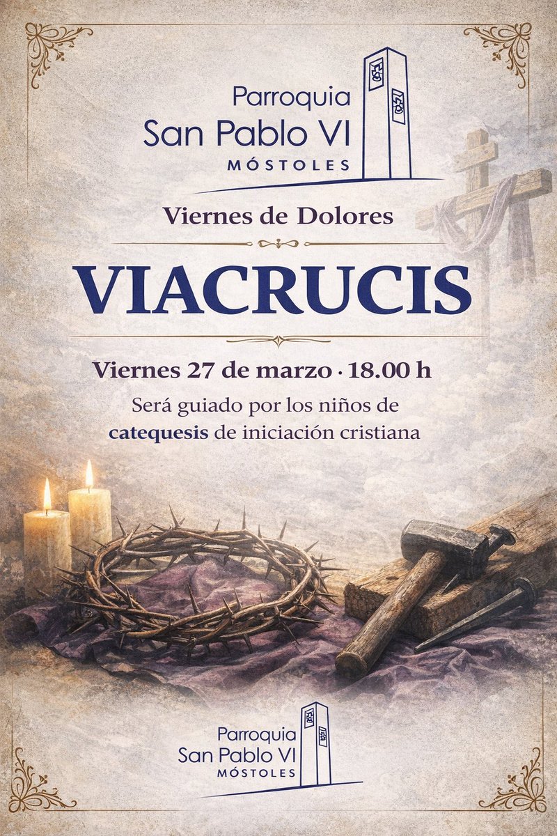 Feliz día de la Anunciación del Señor. 

Invitados a esta charla que promete. 

Y de paso al viacrucis del viernes 🙏🏻