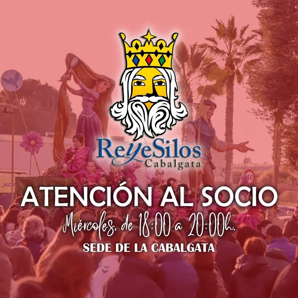 ATENCIÓN AL SOCIO ✨.

▶ Todos los miércoles, de 18:00 a 20:00 horas.

📍 Sede de la Cabalgata - C/ Cabalgata ReyeSilos s/n.
.
.
.
#ReyeSilosAlcalá 👑