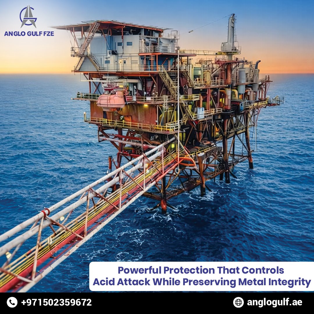 anglogulffze's tweet image. Acid pickling is essential for removing scale and rust, but it can also aggressively attack metal surfaces.
#AcidPickling #CorrosionInhibition #MetalProtection #IndustrialChemicals #SurfaceTreatment #SteelProcessing #ChemicalSolutions #AssetIntegrity #ProcessChemicals