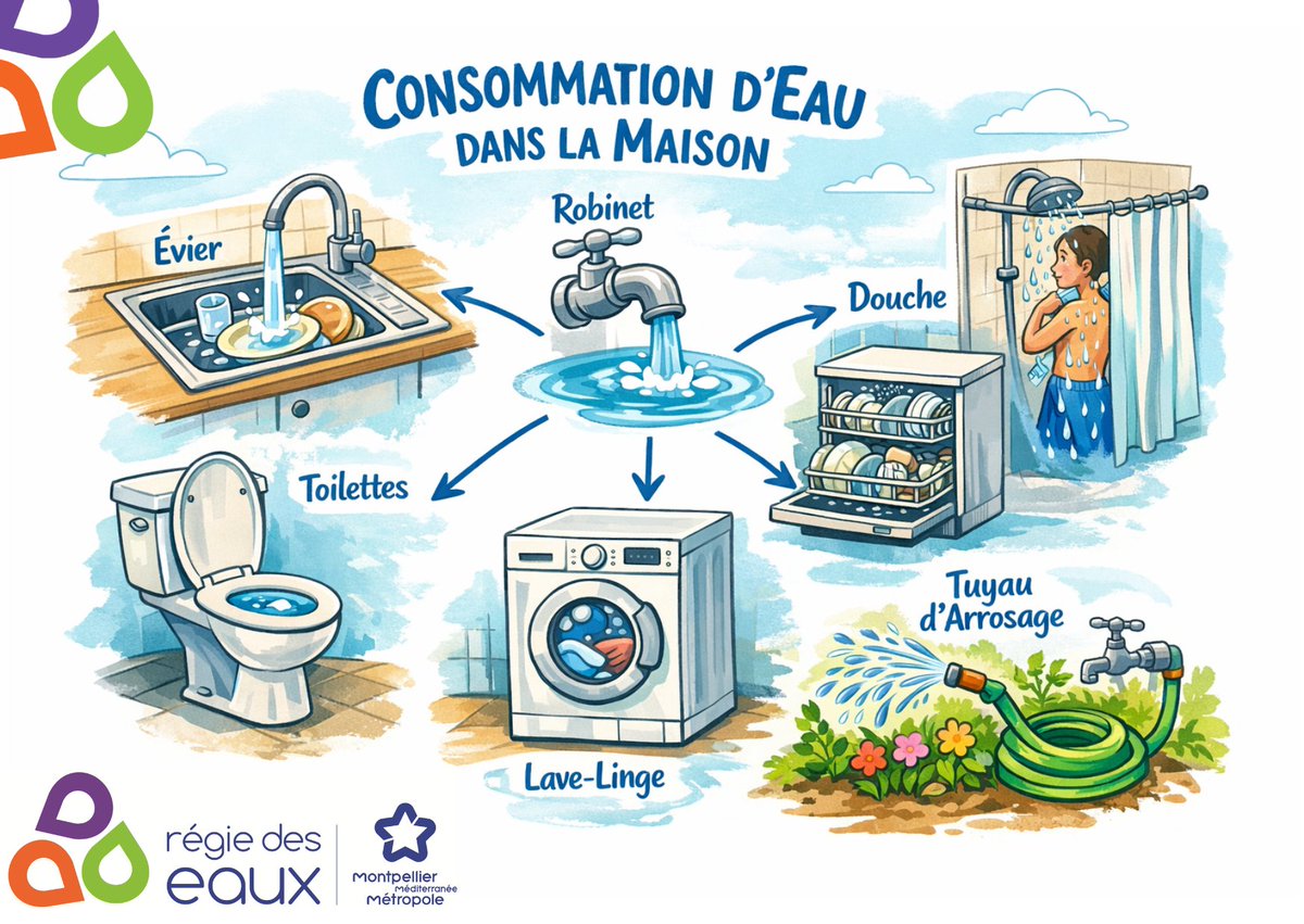 Régie des eaux 3M tweet media