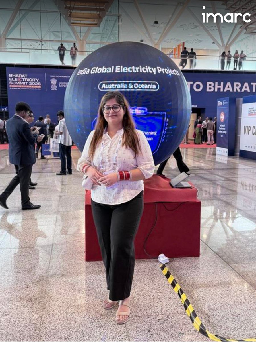 ImarcServices's tweet photo. IMARC Services at Bharat Electricity Summit 2026, exploring innovations in renewables, grid modernisation, and energy storage shaping the future of power ⚡

#IMARCGroup #PowerSector #EnergyTransition #CleanEnergy #Innovation https://t.co/dZZ6yxfi8K