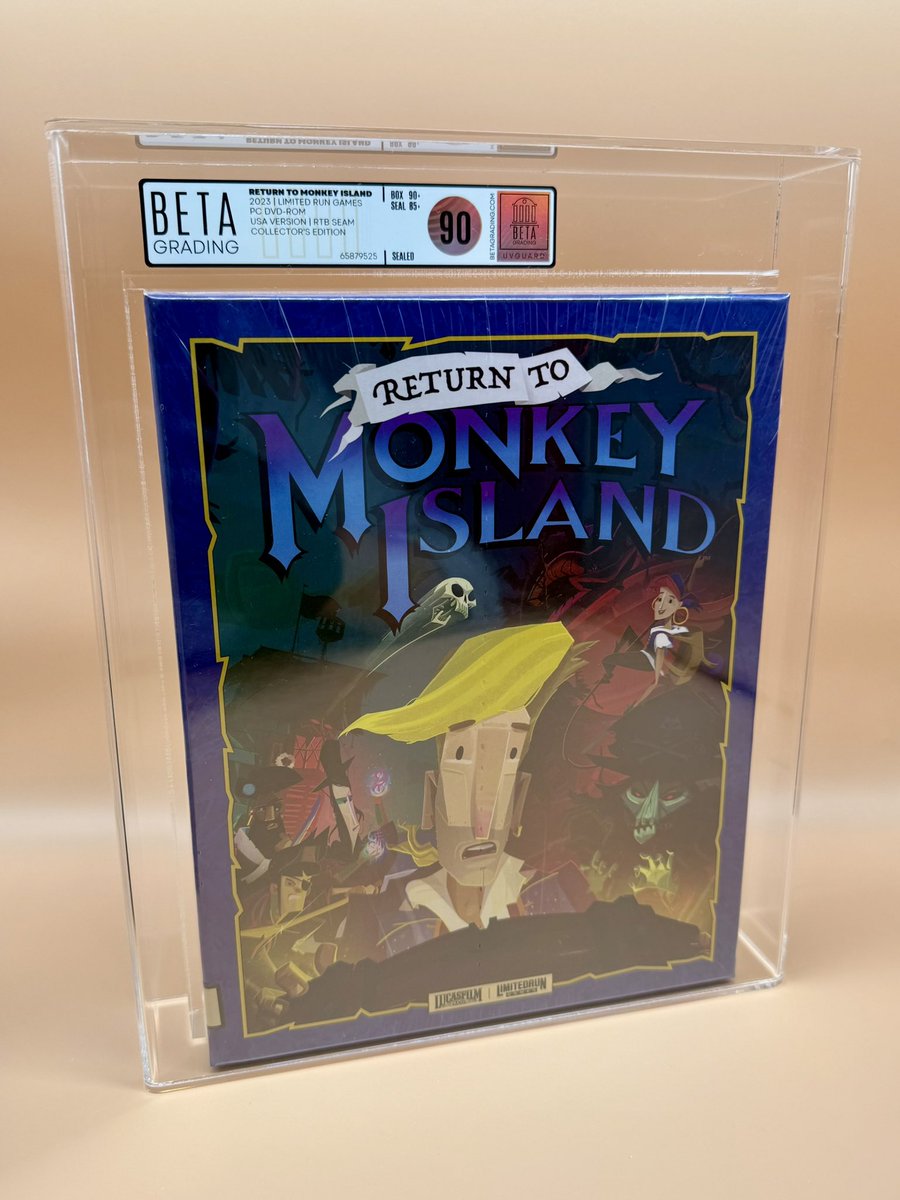 RETURN TO MONKEY ISLAND
2023 | LIMITED RUN GAMES
PC DVD-ROM
USA VERSION | RTB SEAM SEALED
COLLECTOR’S EDITION BG90
Owner: unknown on X

#betagrading #returntomonkeyisland #limitedrungames #collectors #pcgame