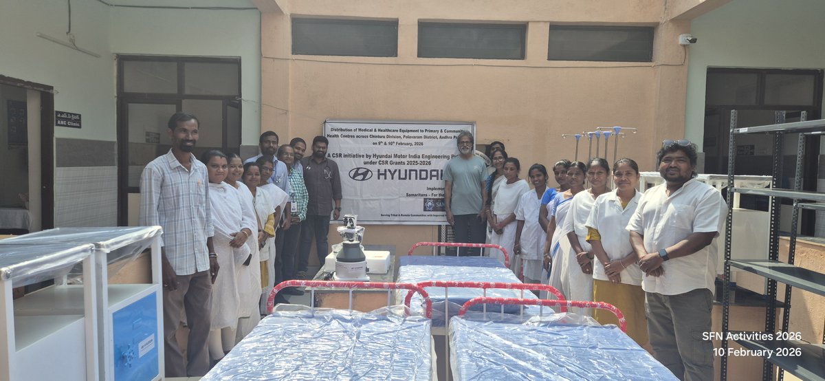 samaritans_ftn's tweet photo. Strengthening Tribal Healthcare 

Under Project Vaidhya with the CSR support from Hyundai Motor India Engineering Pvt Ltd, Samaritans for the Nation provided ₹30L medical equipment &amp; digital tools to CHC Chinturu &amp; 10 PHCs across ITDA Chinturu, ASR Dist, AP

Regards
Team  - SFN https://t.co/1lmGdTx5WA