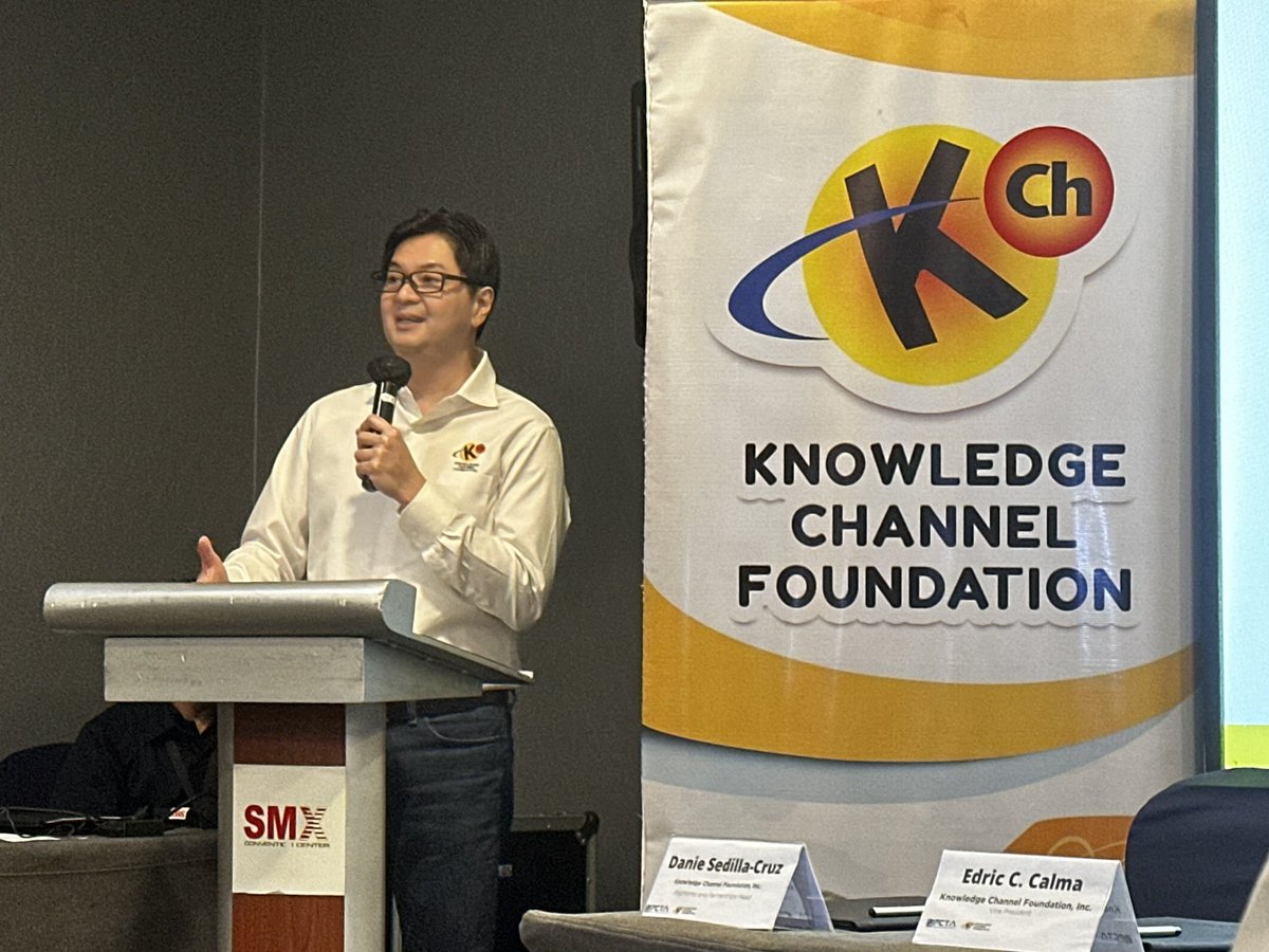 ABSCBNpr's tweet photo. HAPPENING NOW: Knowledge Channel Foundation, Inc. (KCFI) formalizes partnership with the Philippine Cable and Telecommunications Association (PCTA) through a Memorandum of Agreement signing during the Philippine Tech Show 2026.

#PhilTechShow2026 #KnowledgeChannel #ABSCBN https://t.co/k6uxLxCCmC