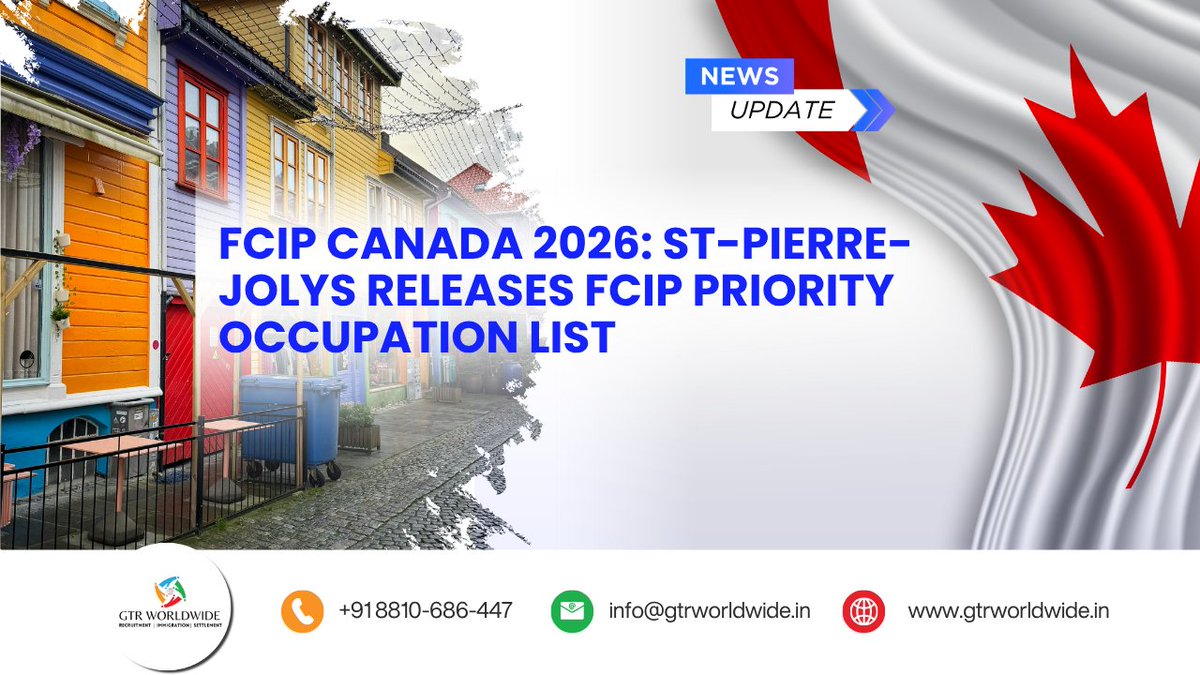gtrworldindia's tweet image. Canada PR Update
 
FCIP St. Pierre Jolys released 2026 Priority Occupation List.
Healthcare, Education, Trades, Sales &amp;amp; Admin jobs included.

Read more 👇
zurl.co/lMB19

📞 +91 8810-686-447
🌐 zurl.co/fXf1a

#CanadaPR #FCIP #CanadaImmigration