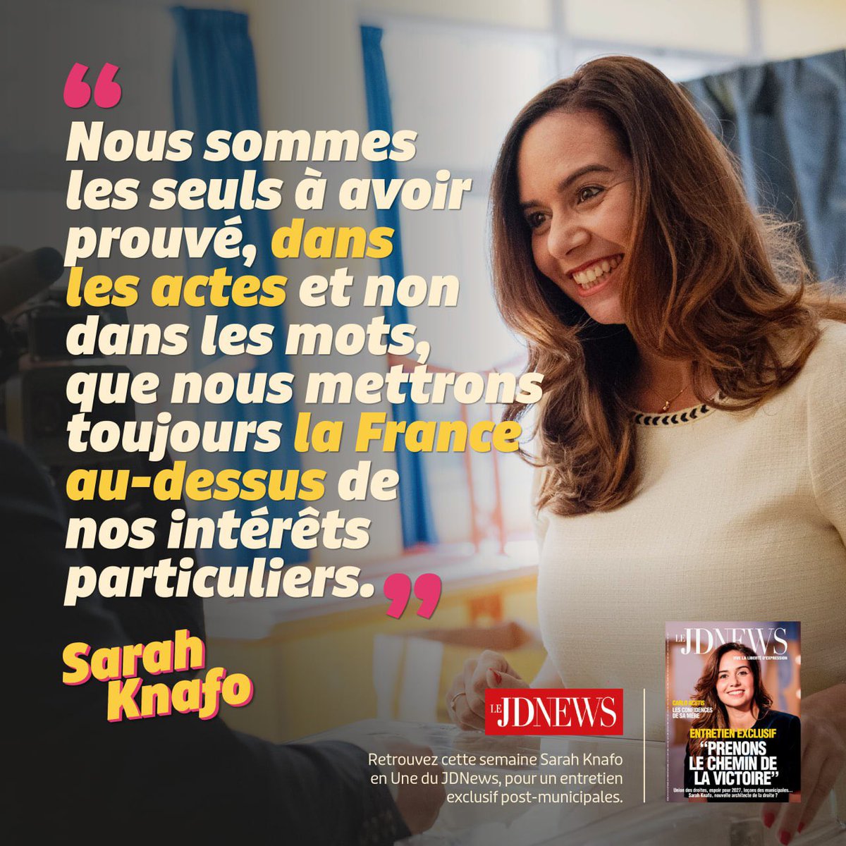 Sarah Knafo tweet media