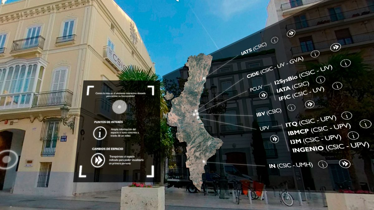 CSICval's tweet photo. ¿Quieres visitar virtualmente los centros del @CSIC en la Comunitat Valenciana? Hazlo a través de la web de @CSICval, y conócenos.  

https://t.co/C4hjWasm4K

@iata_csic @IBMCP @Ingenio_CsicUpv @IFICorpuscular
@NeuroAlc @CidEinvestiga @i3m_upvcsic @i2sysbio
@IBV_CSIC @ITQ_CSICUPV https://t.co/yjIVhEKnyl