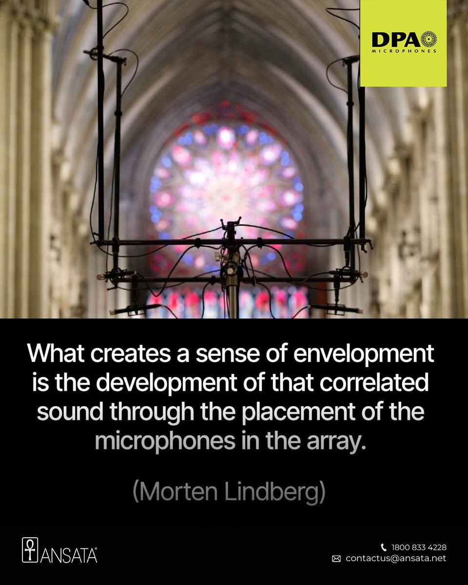 This is Morten Lindberg's three-dimensional mic array, the 2L-cube, which is pretty much a capture for the channel-based playback environment in 7.1.4.

Click link to read full interview:  shorturl.at/HyRhE

📞1800 833 4228
📩contactus@ansata.net

#dpamicrophones #4099