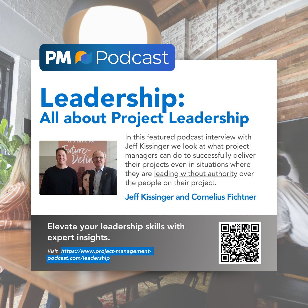 corneliusficht's tweet image. Leadership isn’t about authority, it’s about influence. Learn how PMs lead without formal power, earn trust &amp;amp; inspire outcomes

👉 project-management-podcast.com/leadership

#ProjectLeadership #LeadershipSkills #ProjectSuccess #PMPodcast