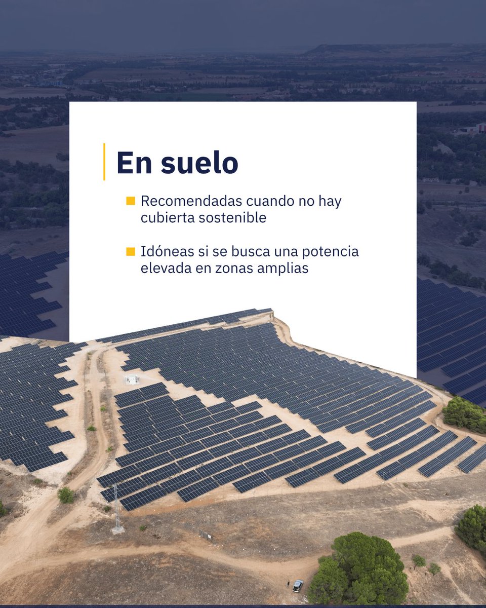 EIDFsolar's tweet photo. ⚡¿Autoconsumo en cubierta o suelo? Ninguna opción es mejor que la otra: depende de las necesidades de cada empresa. En EIDF te asesoramos sobre la alternativa más adecuada ☎️ https://t.co/aU3i0rCu0j

#energíarenovable #sostenibilidad #autoconsumo #autoconsumofotovoltaica https://t.co/lIGdVEU5fY
