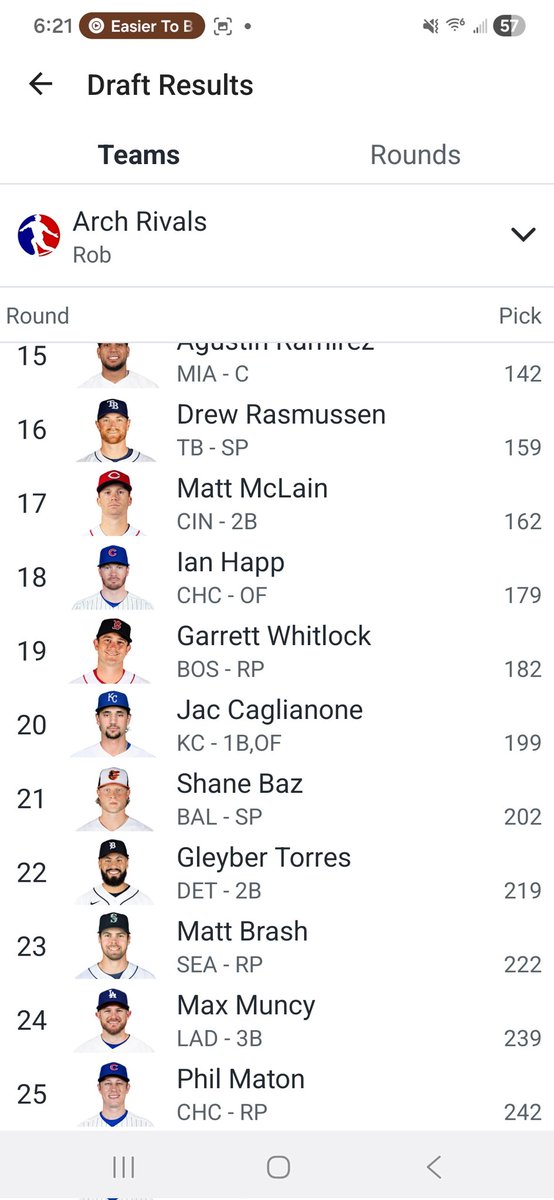 10 teams
Roto
2nd pick.
Only change is I added Edwards of Mia and dropped Torres. Give thoughts please.