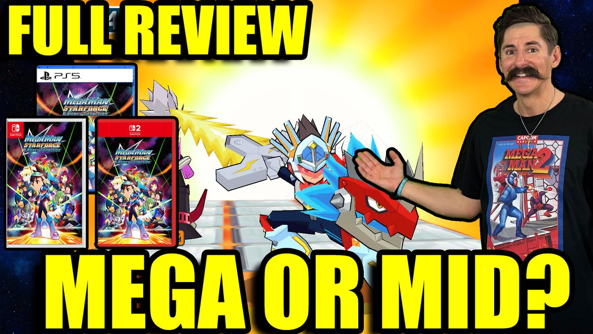 ThunderStashYT's tweet image. Mega Man Star Force has always lived in the shadow of Battle Network…

But after playing the Legacy Collection, I’m not so sure it deserves to 👀

Is this a forgotten masterpiece… or just mid?

🎮 Full Review: youtu.be/yMzNlvGFzxw

#MegaManStarForce #MegaMan #GameReview