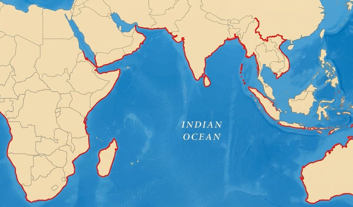 Ahamed_AshtaqN's tweet image. To call it the "Indian" Ocean🌊is pure geographical bias. It's a shared heritage for 38 nations. It's time for a rename that reflects our 🌍collective identity!
#IndoPacific #OneOcean #FairMaps #SharedWaters