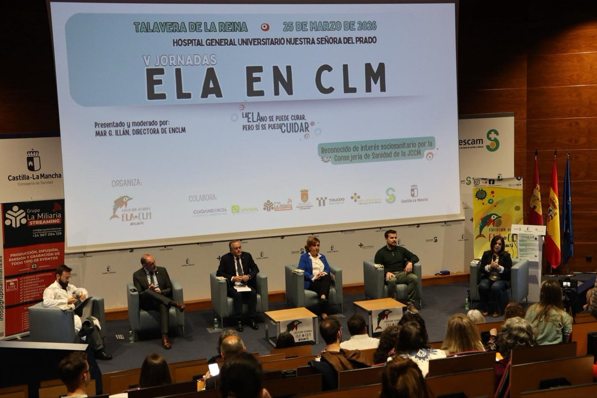 🏥 La presidenta de la Diputación, Concepción Cedillo, ha participado en Talavera en la inauguración de las V Jornadas de ELA en CLM, donde ha reclamado la aplicación inmediata y con financiación de la Ley ELA

🔗 diputoledo.es/noticias_ampli…

#DiputaciónToledo 💚
#HacemosProvincia 🤝
