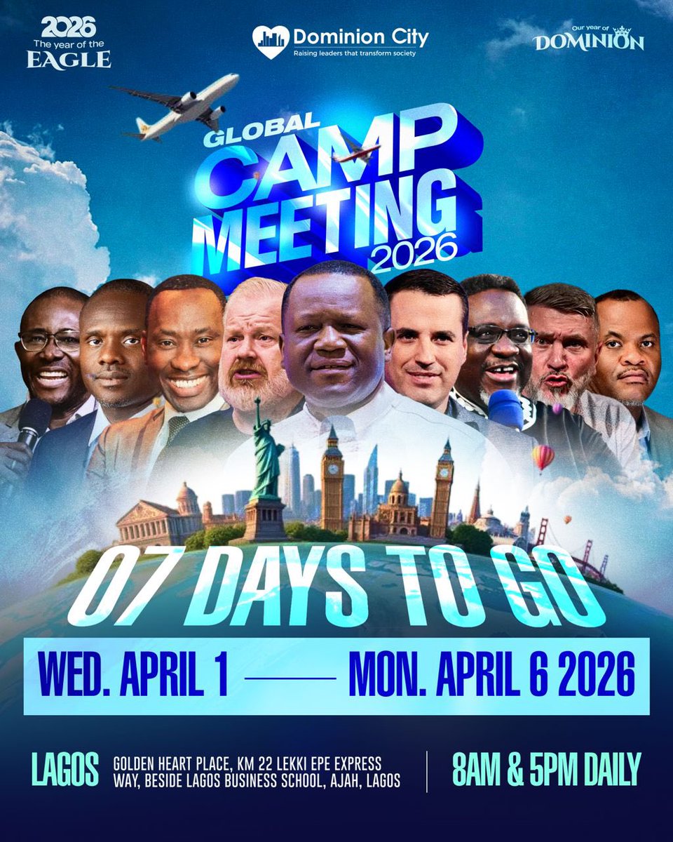 dcwuse's tweet photo. Come and experience God move like never before. We are in the days of the latter wine. Don’t miss this year’s global meeting. 

#GlobalCampMeeting2026 https://t.co/yHR7kyiqQh